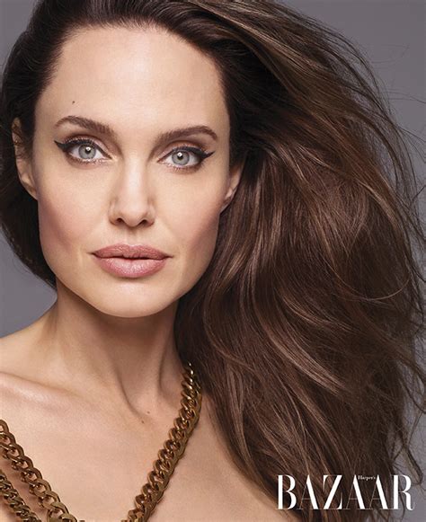 Angelina Jolie poses nude on Harpers Bazaar cover